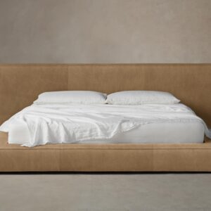 The Eldridge Bed - Tuscan Leather Camel