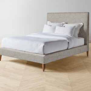 The Essex Bed - Heritage Belgian Linen Agate