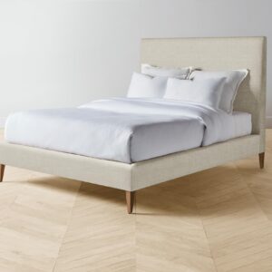 The Essex Bed - Heritage Belgian Linen Alder
