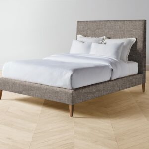 The Essex Bed - Heritage Belgian Linen Carob