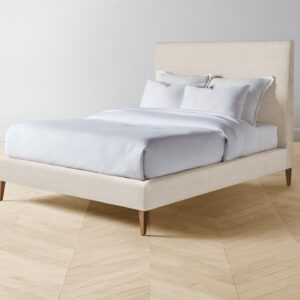 The Essex Bed - Heritage Belgian Linen Husk