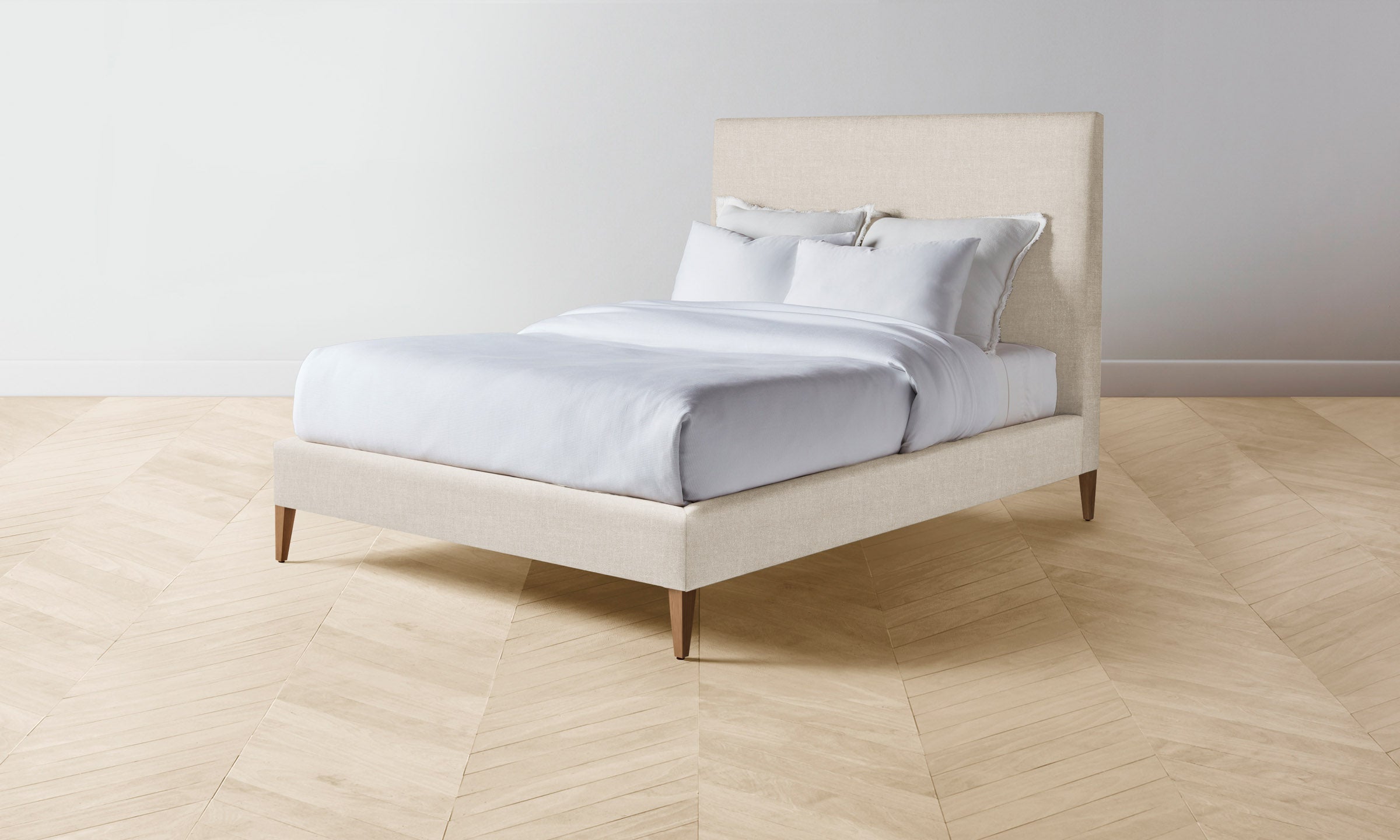 The Essex Bed - Heritage Belgian Linen Husk