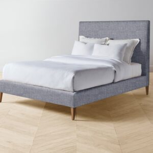 The Essex Bed - Heritage Belgian Linen Lake