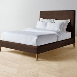 The Essex Bed - Italian Brushed Wool Cocoa