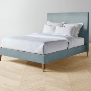The Essex Bed - Mohair Slate Blue