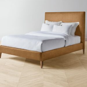 The Essex Bed - Nubuck Leather Saddle