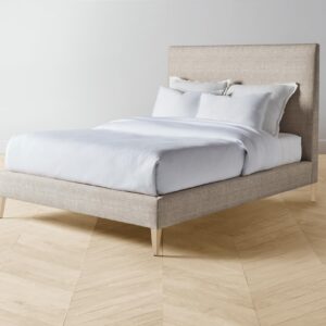 The Essex Bed - Performance Textured Linen Flax