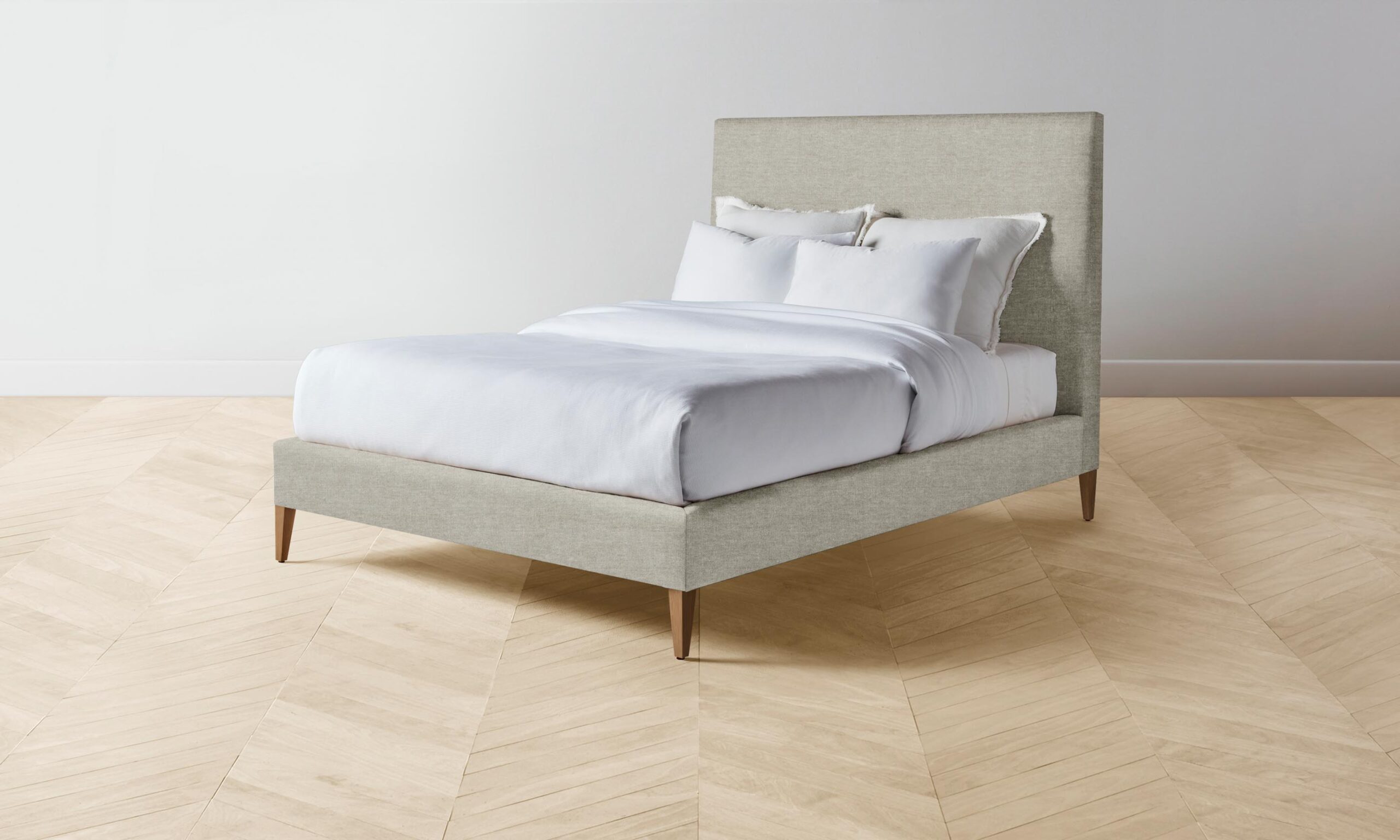 The Essex Bed - Performance Stonewashed Linen Dew