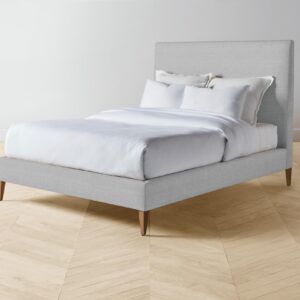 The Essex Bed - Performance Linen Weave Cloud