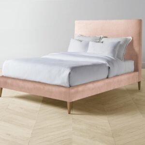 The Essex Bed - Performance Velvet Dusty Rose