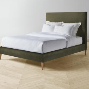 The Essex Bed - Performance Velvet Olive