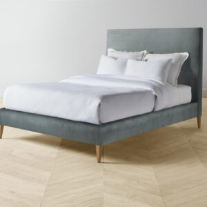 The Essex Bed - Performance Velvet Seafoam