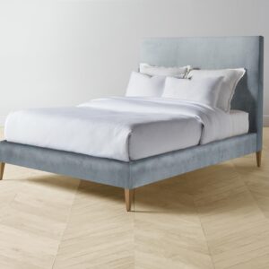 The Essex Bed - Performance Velvet Sky