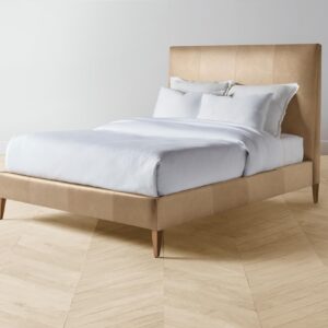 The Essex Bed - Tuscan Leather Camel