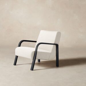 The Felix Chair - Heritage Belgian Linen Egret