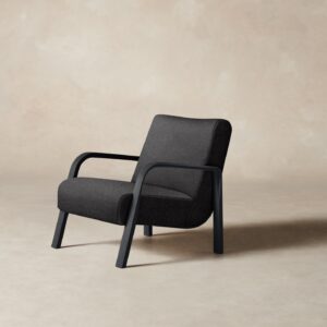 The Felix Chair - Italian Brushed Wool Pepper