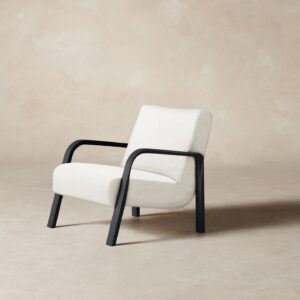 The Felix Chair - Italian Brushed Wool Vanilla