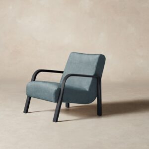 The Felix Chair - Mohair Slate Blue