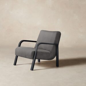 The Felix Chair - Nubuck Leather Asphalt