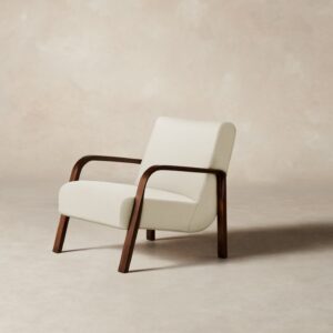 The Felix Chair - Performance Linen Weave Flour