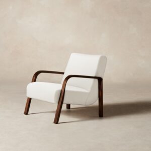 The Felix Chair - Performance Linen Weave Pure White