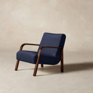 The Felix Chair - Performance Velvet Midnight