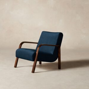 The Felix Chair - Performance Velvet Sapphire