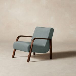 The Felix Chair - Performance Velvet Seafoam