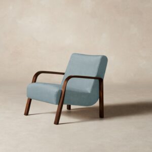 The Felix Chair - Performance Velvet Sky