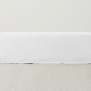 The Franklin Bench - Performance Linen Weave Pure White