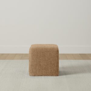 The Franklin Ottoman - Heritage Belgian Linen Chai