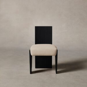 The Garrett Dining Chair - Heritage Belgian Linen Husk