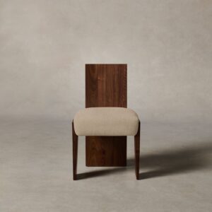 The Garrett Dining Chair - Italian Brushed Wool Fox