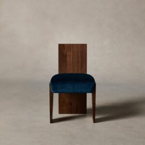 The Garrett Dining Chair - Mohair Admiral