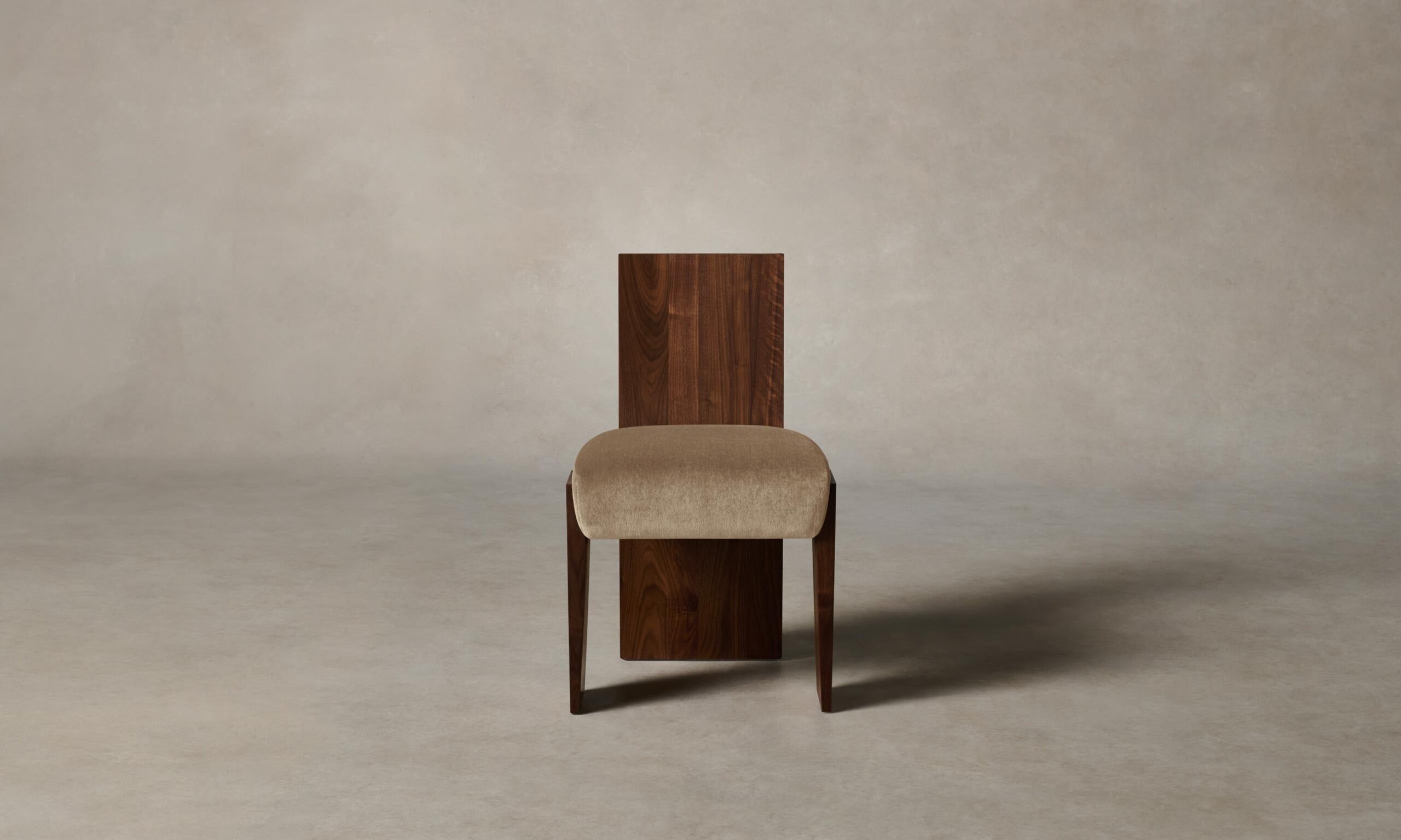 The Garrett Dining Chair - Mohair Almond