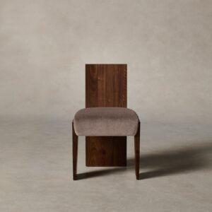 The Garrett Dining Chair - Mohair Peony