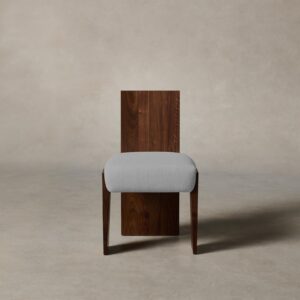 The Garrett Dining Chair - Performance Linen Weave Cloud