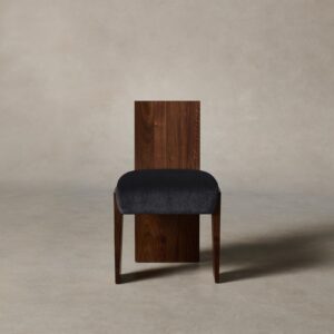 The Garrett Dining Chair - Performance Velvet Flannel