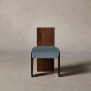 The Garrett Dining Chair - Performance Velvet Sky