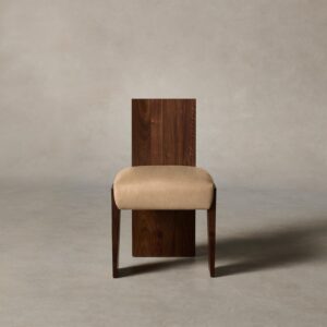 The Garrett Dining Chair - Tuscan Leather Camel