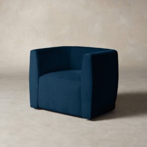 The Henri Swivel Chair - Mohair Admiral