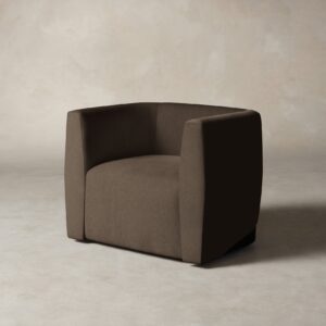 The Henri Swivel Chair - Mohair Mink