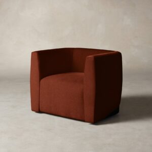 The Henri Swivel Chair - Mohair Spice