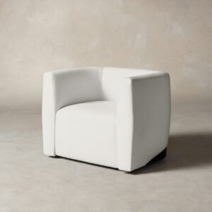The Henri Swivel Chair - Performance Linen Weave Flour