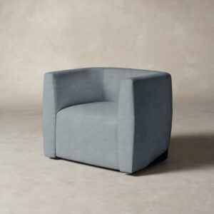 The Henri Swivel Chair - Performance Mélange Weave Aegean