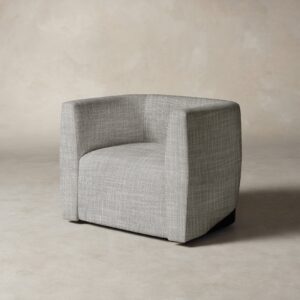 The Henri Swivel Chair - Performance Textured Tweed Dove