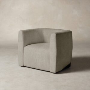 The Henri Swivel Chair - Performance Tweed Oatmeal