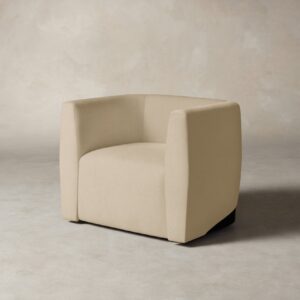 The Henri Swivel Chair - Performance Velvet Butter