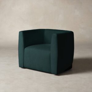 The Henri Swivel Chair - Performance Velvet Emerald