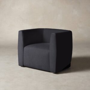 The Henri Swivel Chair - Performance Velvet Flannel